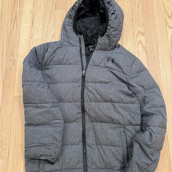 Under Armour Other - Under Armour Boys Gray Puffer Jacket